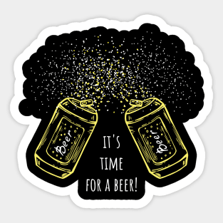 Hand drawn beer cans Sticker